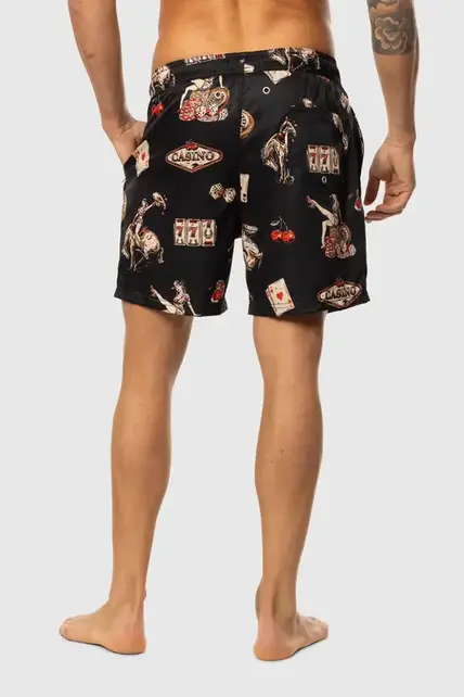 TEAMLTD Swim Shorts - Black Cowboy