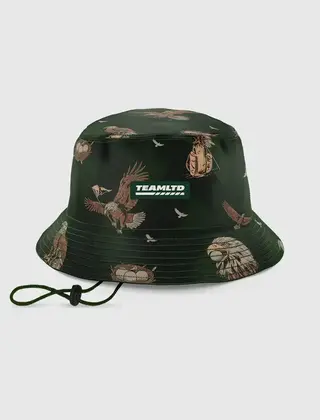 TEAMLTD Bucket Hat - Green Eagle