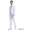 Stacy Adams Stacy Adams 3Pc Notch Peak Lapel Suit - White
