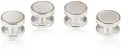 Mother of Pearl Sterling Silver 925 Tuxedo Cufflinks & Studs Formal Set