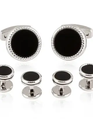 Tuxedo Formal Set Black Silver