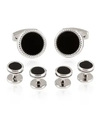 Tuxedo Formal Set Black Silver