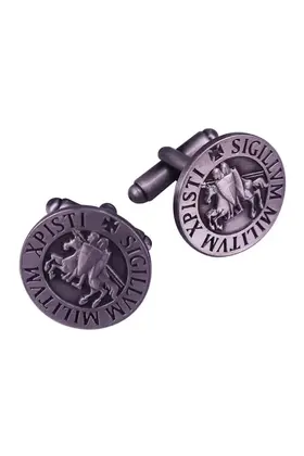 Knights Of Templar Silver Cufflinks