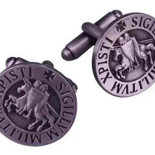 Knights Of Templar Silver Cufflinks