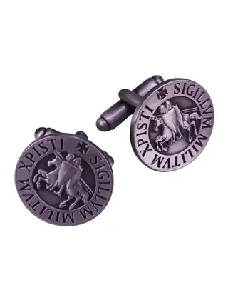 Knights Of Templar Silver Cufflinks
