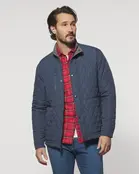 Johnnie-O - Juno Quilted Snap Jacket - Navy