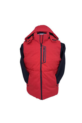 Soul of London Puffy Vest - Red