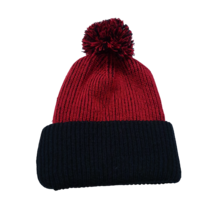 CC APPAREL CLASSIC POM POM TOQUE RED/BLACK
