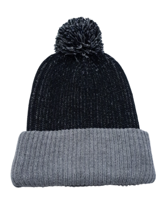 CC APPAREL CLASSIC POM POM TOQUE GREY/BLACK