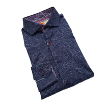 BLUE SLOANE PAISLEY PATTERN DRESS SHIRT