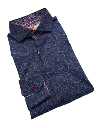 BLUE SLOANE PAISLEY PATTERN DRESS SHIRT