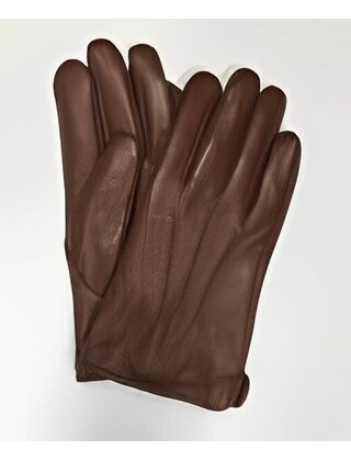 BROWN DICAPRI LEATHER GLOVES