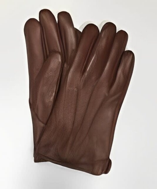 BROWN DICAPRI LEATHER GLOVES