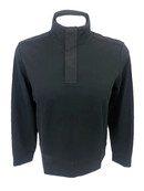 MICHAEL KORS MIX MEDIA MOCK NECK 1/4 SNAP JACKET