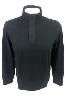 MICHAEL KORS MIX MEDIA MOCK NECK 1/4 SNAP JACKET