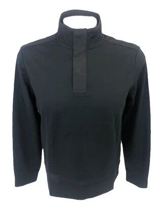 MICHAEL KORS MIX MEDIA MOCK NECK 1/4 SNAP JACKET