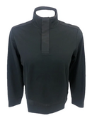 MICHAEL KORS MIX MEDIA MOCK NECK 1/4 SNAP JACKET