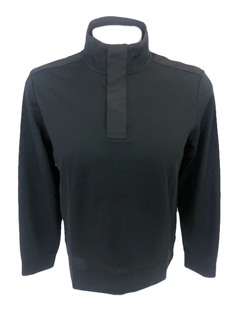 MICHAEL KORS MIX MEDIA MOCK NECK 1/4 SNAP JACKET