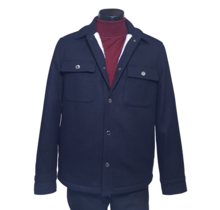 Michael Kors Melton Shirt Jacket - Midnight