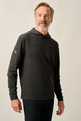 Johnnie-O Remmy Lightweight Performance Hoodie - Black