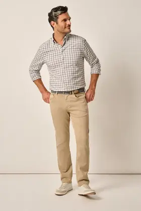 Johnnie O - Carmel Sateen 5-Pocket Pants - Khaki