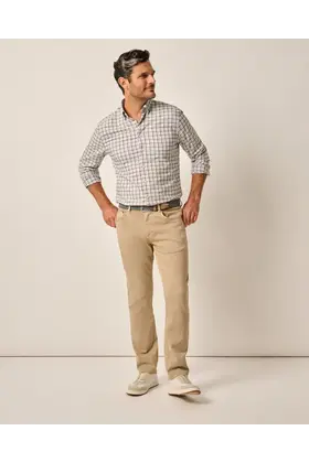 Johnnie O - Carmel Sateen 5-Pocket Pants - Khaki
