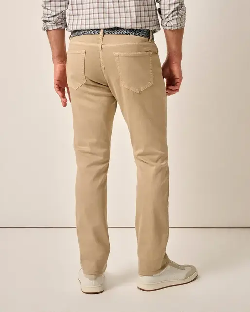 Johnnie O - Carmel Sateen 5-Pocket Pants - Khaki