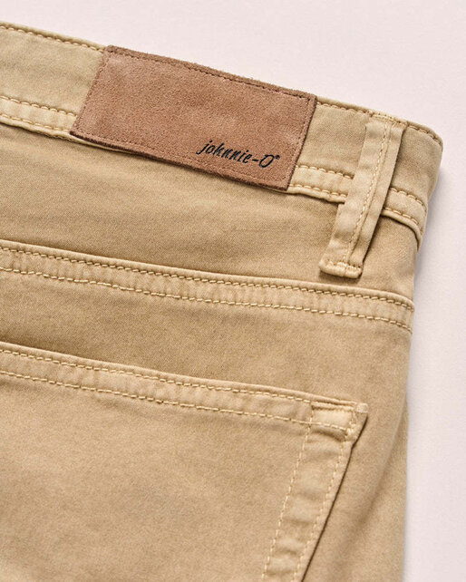 Johnnie O - Carmel Sateen 5-Pocket Pants - Khaki