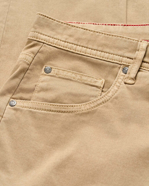 Johnnie O - Carmel Sateen 5-Pocket Pants - Khaki