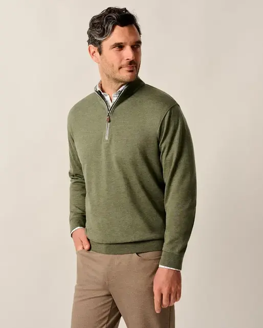 Johnnie-O  Sully 1/4 Zip Pullover - Sequoia