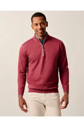 Johnnie-O  Sully 1/4 Zip Pullover - Port