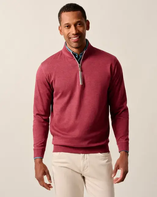 Johnnie-O  Sully 1/4 Zip Pullover - Port