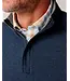 Johnnie-O Johnnie O - Rubin Herringbone Cashmere Blend 1/4 Zip Pullover - Navy