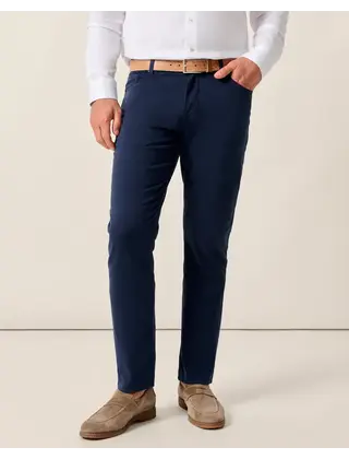 Johnnie O - Carmel Sateen 5-Pocket Pants - Dark Navy