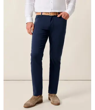 Johnnie-O Johnnie O - Carmel Sateen 5-Pocket Pants - Dark Navy