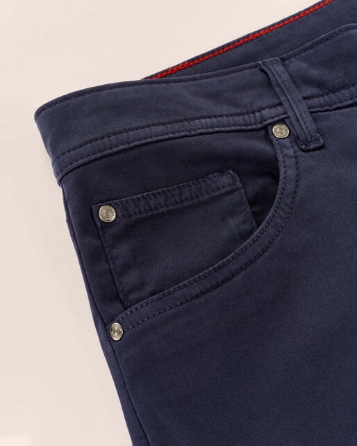 Johnnie O - Carmel Sateen 5-Pocket Pants - Dark Navy