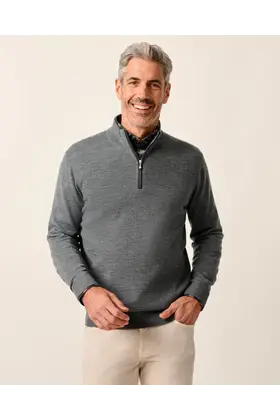 Johnnie O - Raynor Merino 1/4 Zip Sweater - Charcoal