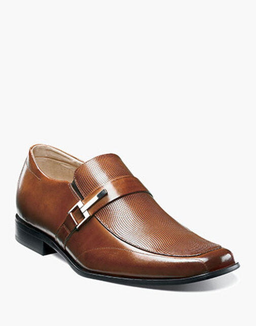 Stacy Adams Beau Moc Toe Loafer - Cognac