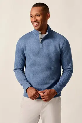 Johnnie-O  Rockwells Pullover - Laguna Blue