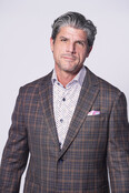 7 Downie St. - Tyler Wool Plaid Stretch Sport Coat - Brown
