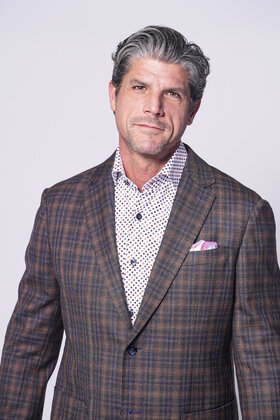 7 Downie St. - Tyler Wool Plaid Stretch Sport Coat - Brown