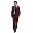 Tazzio Tazzio Double Breasted Pinstripe Suit - 2 Piece - Burgundy