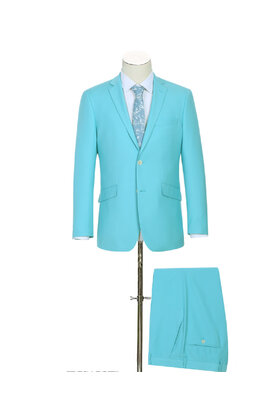Renoir Slim Fit Suit - Robins Egg Blue
