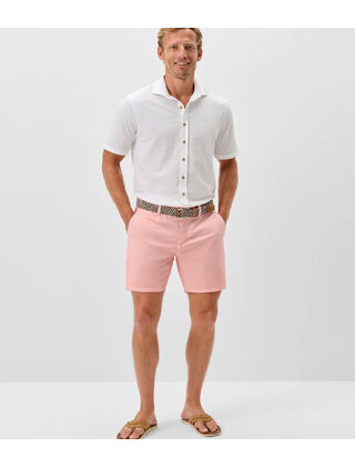 Johnnie O - Nassau Cotton Blend Shorts - Salmon