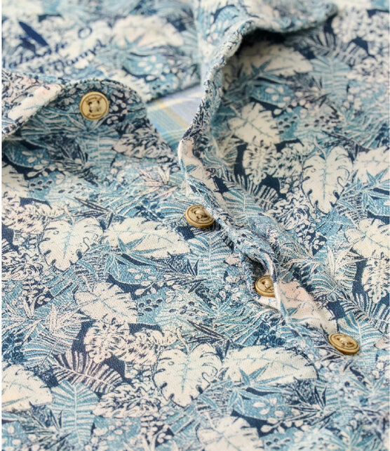 Johnnie O - Ragland - S/S Button Up Surf Shirt - Wake