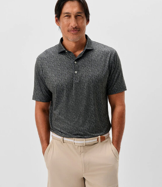 Johnnie O - Popping Tops - Featherweight Polo - Black