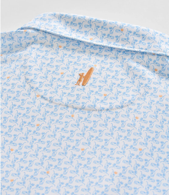 Johnnie O - Minty - Performance Jersey Polo - Maliblu