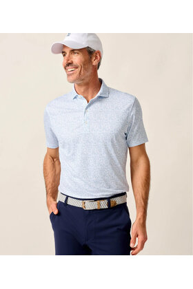 Johnnie O - Boggings - Performance Jersey Polo - Palisades Blue