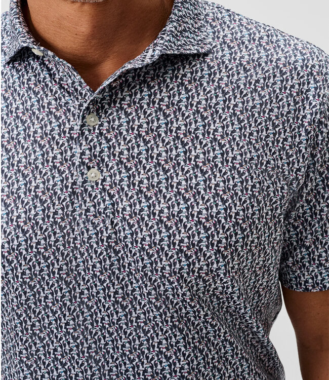 Johnnie-O Johnnie O - Toco - Performance Jersey Polo - Black