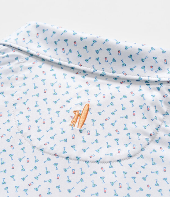 Johnnie O - Tini Dancer - Featherweight Polo - White